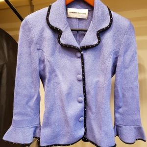 Custom Jennifer Roberts knit interview jacket